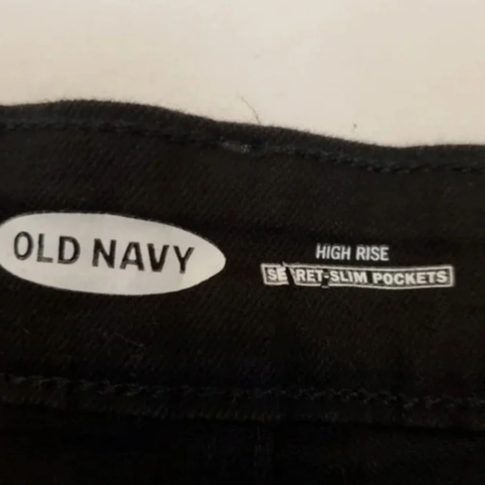 Old Navy black button Fly High Rise Jeans Shorts